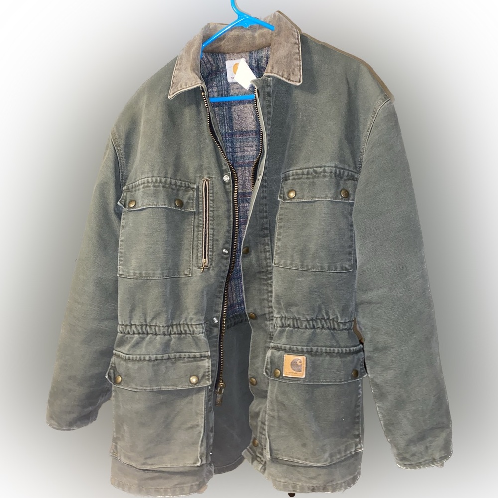 Carhartt blanket lined barn coat vintage made in USA